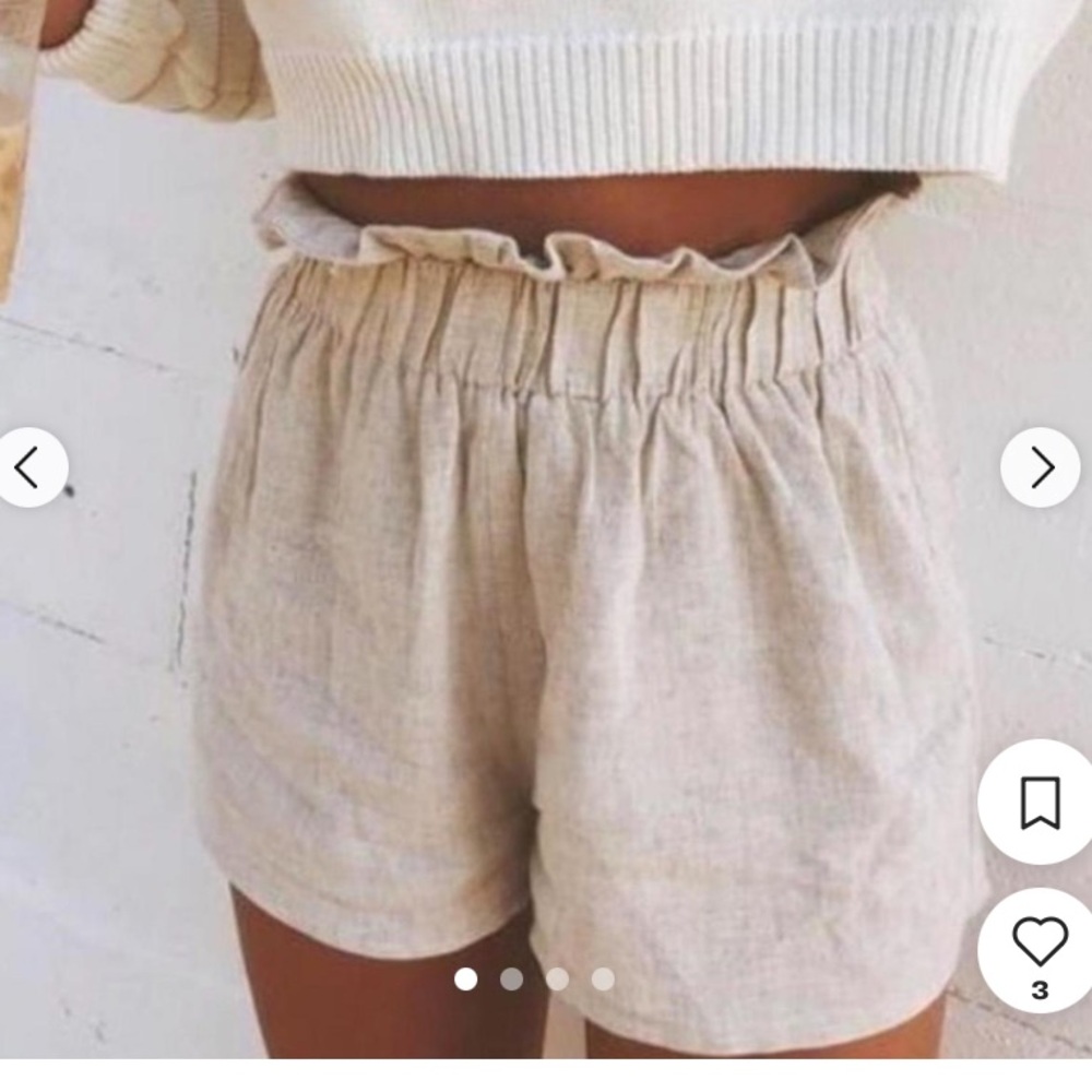Grey Bandit Tan Paper Bag Shorts